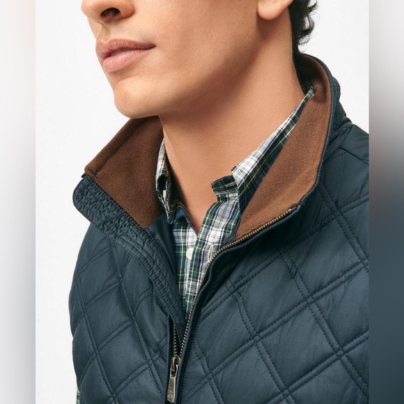Brooks Brothers Big & Tall Paddock Diamond Quilted Vest - Picture 2 of 8